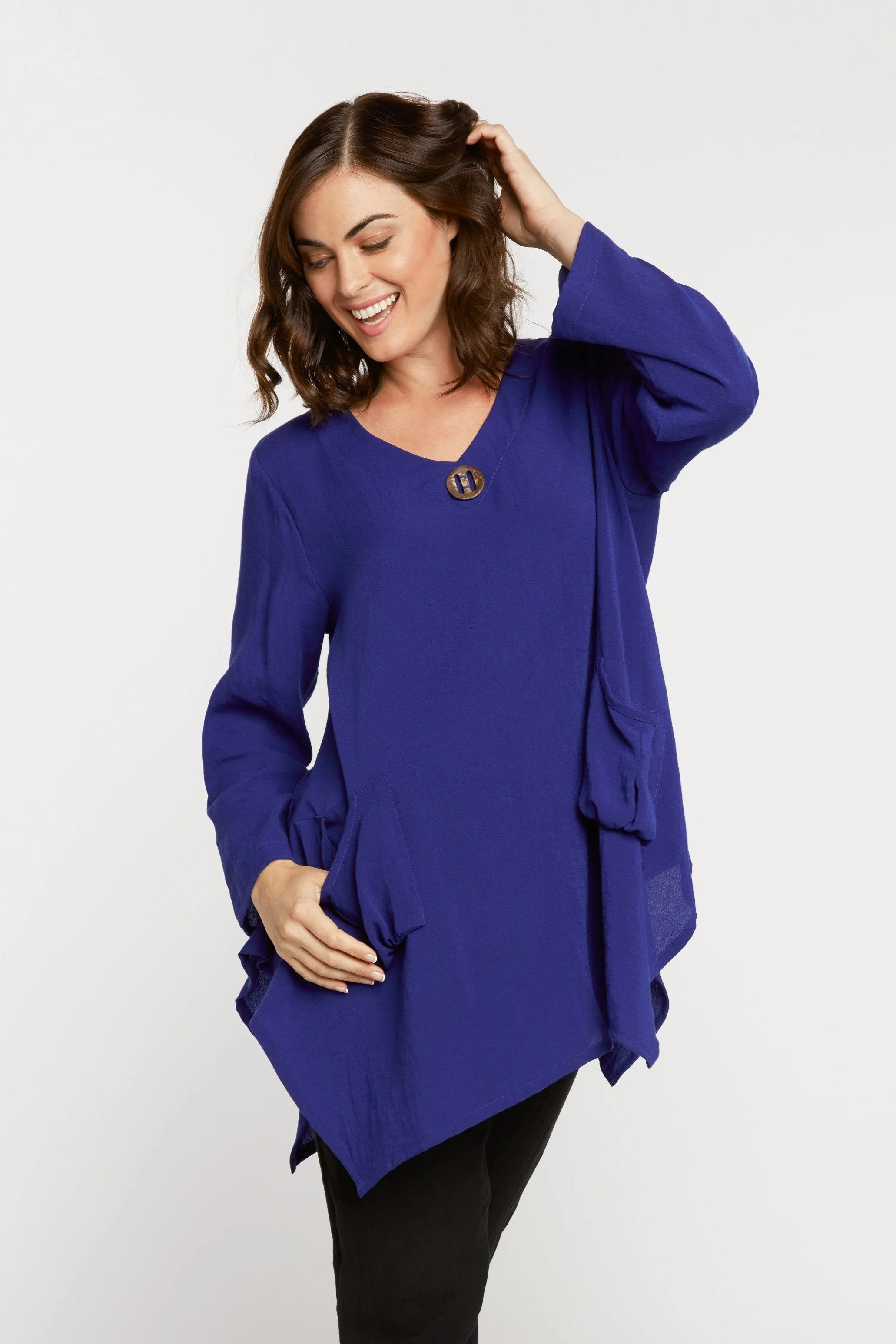 AA139 - Artist Linen Pullover Tunic