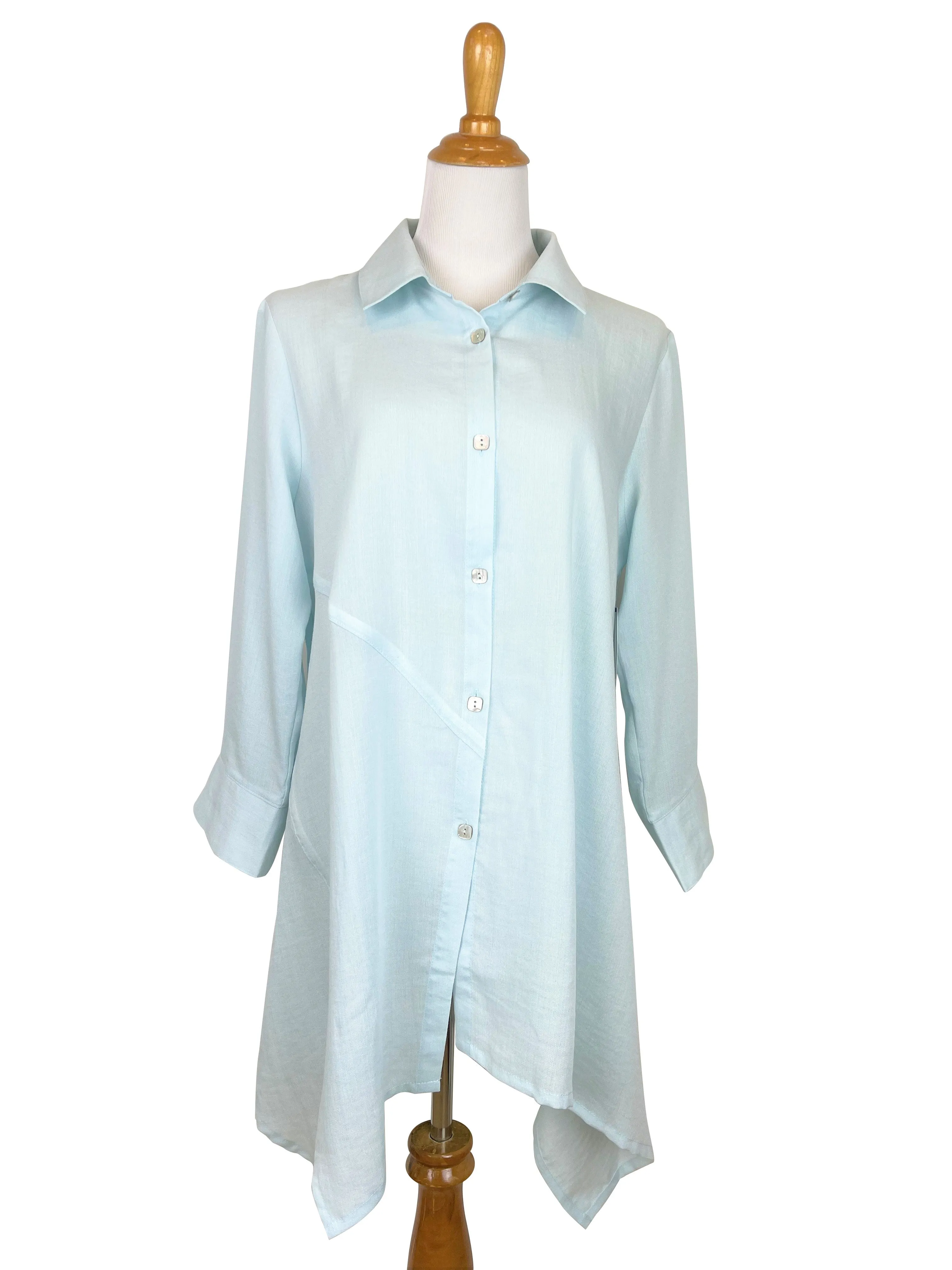 AA209 - Asymmetric Panels Linen Tunic