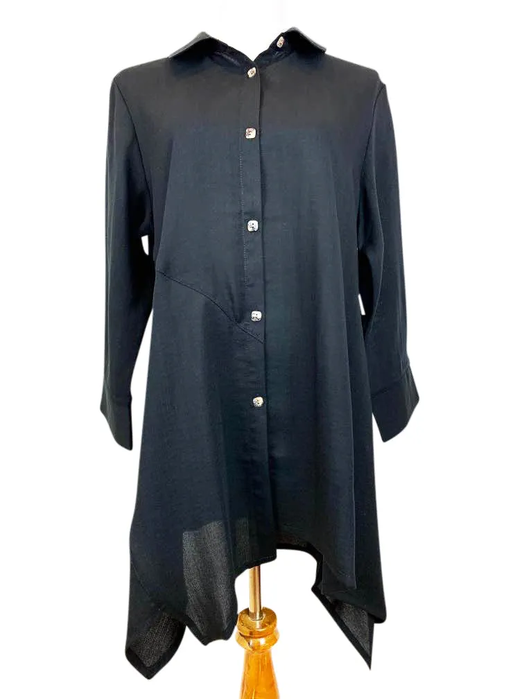 AA209 - Asymmetric Panels Linen Tunic