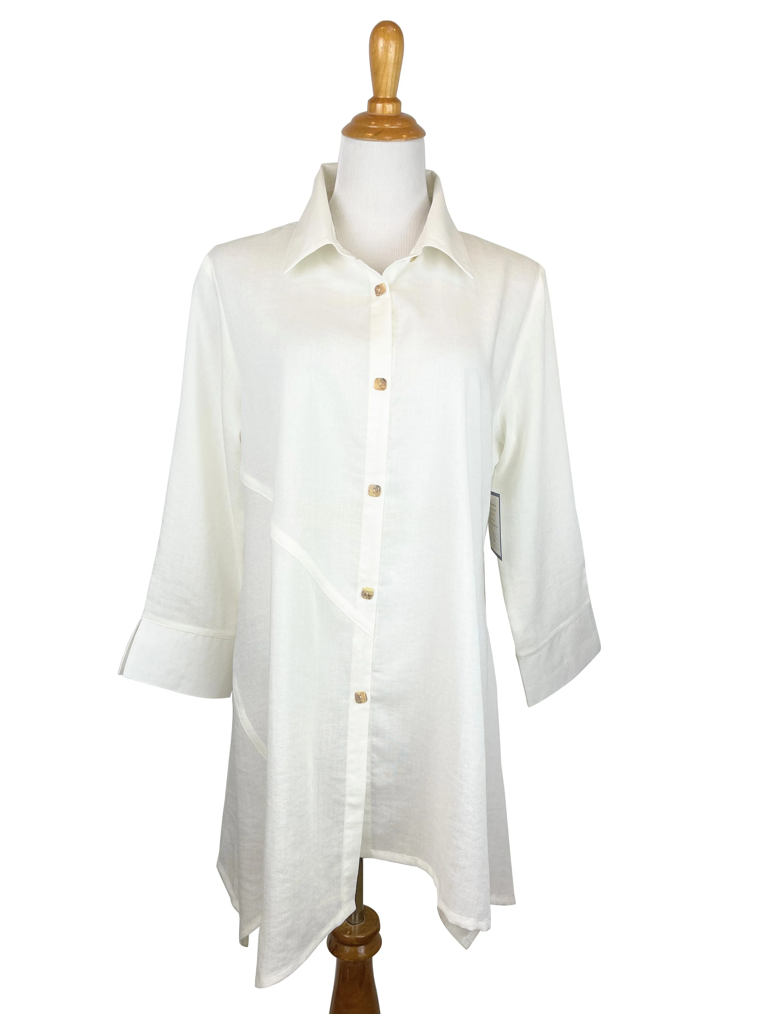 AA209 - Asymmetric Panels Linen Tunic