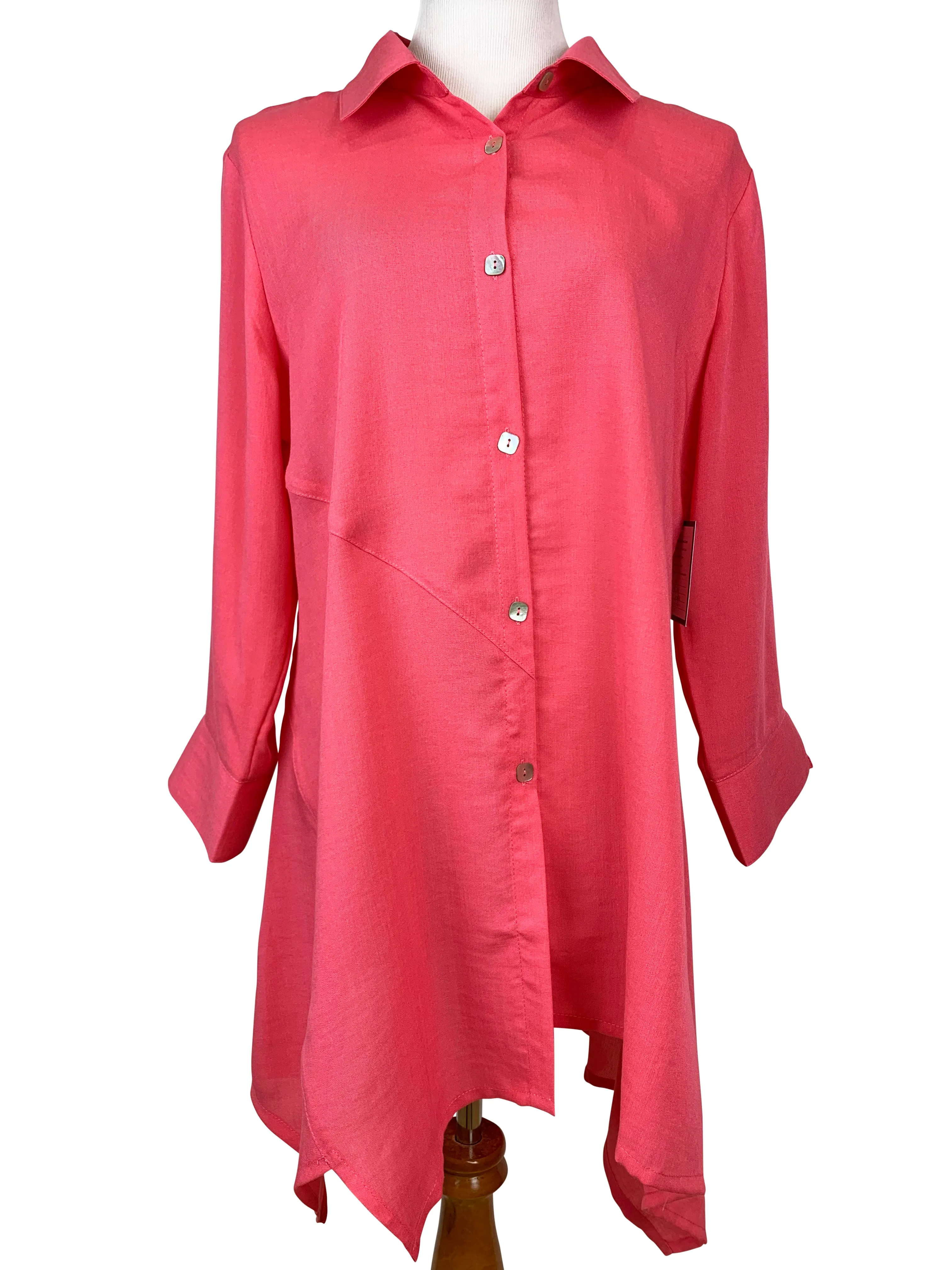 AA209 - Asymmetric Panels Linen Tunic