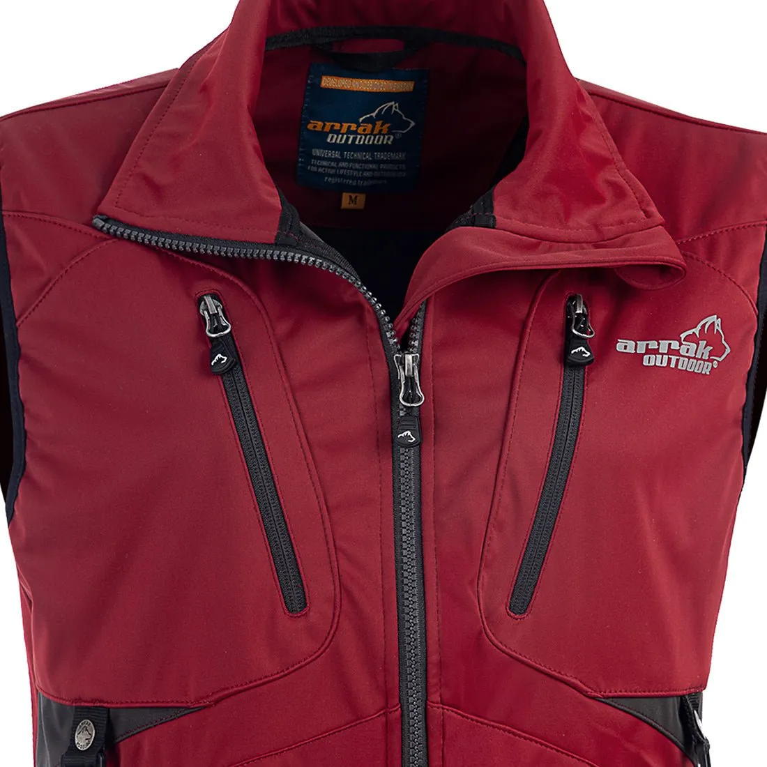 Acadia Lady Softshell Training Vest (Dark Red)