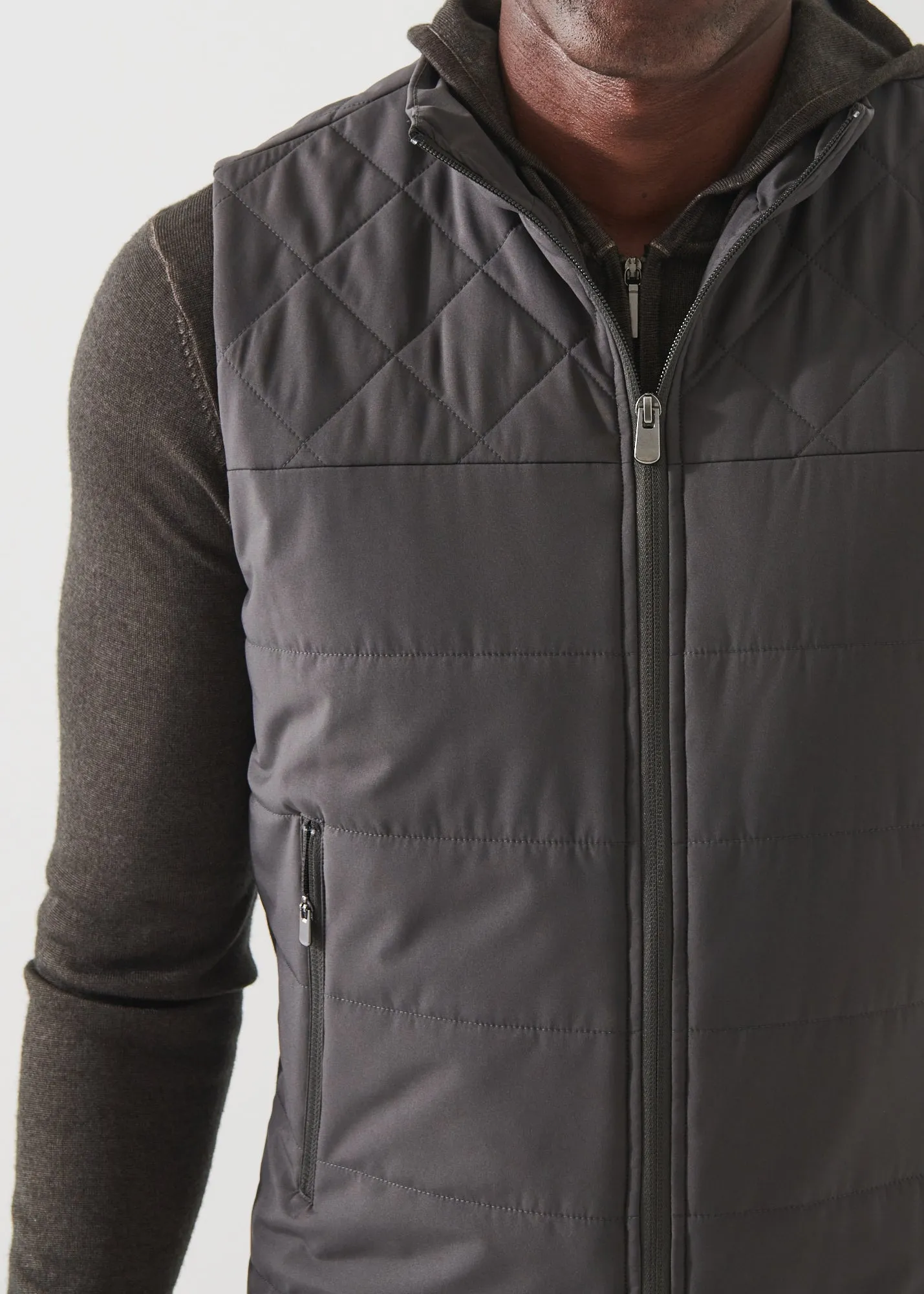 ACTIVE MIX-MEDIA QUILTED VEST