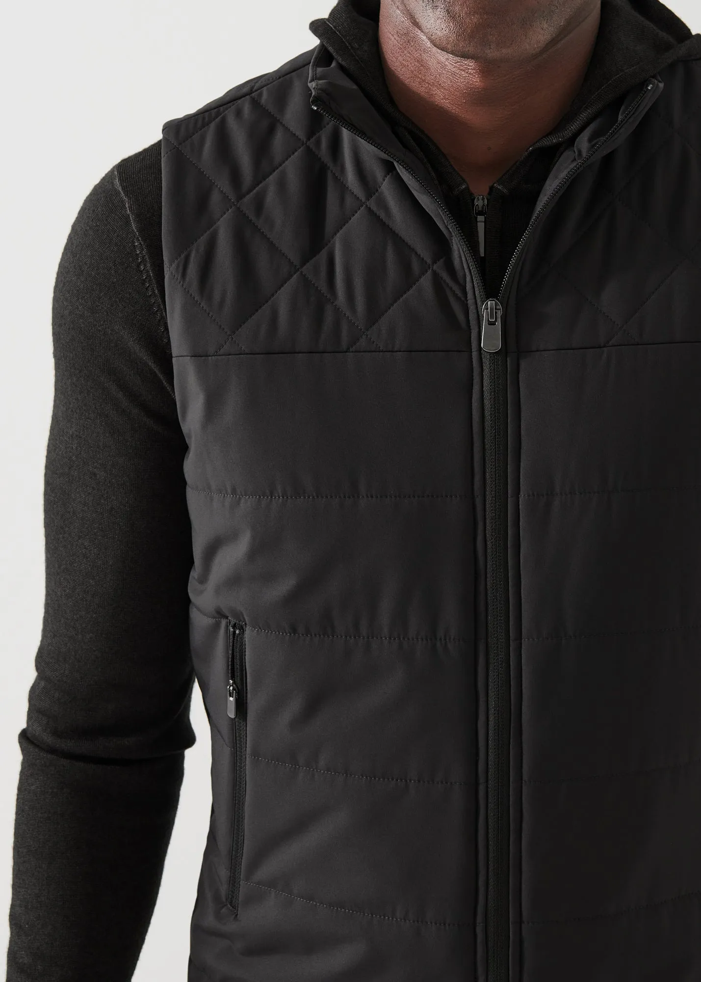 ACTIVE MIX-MEDIA QUILTED VEST