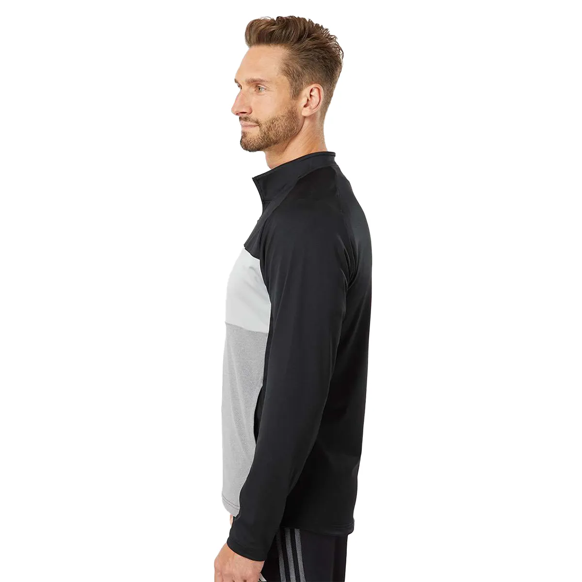 adidas Men's 3-Stripes Competition Quarter-Zip Pullover