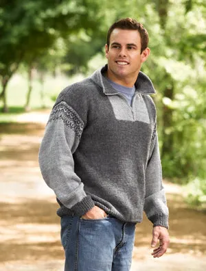 Alpine Zip Neck Pullover Pattern (Knit)