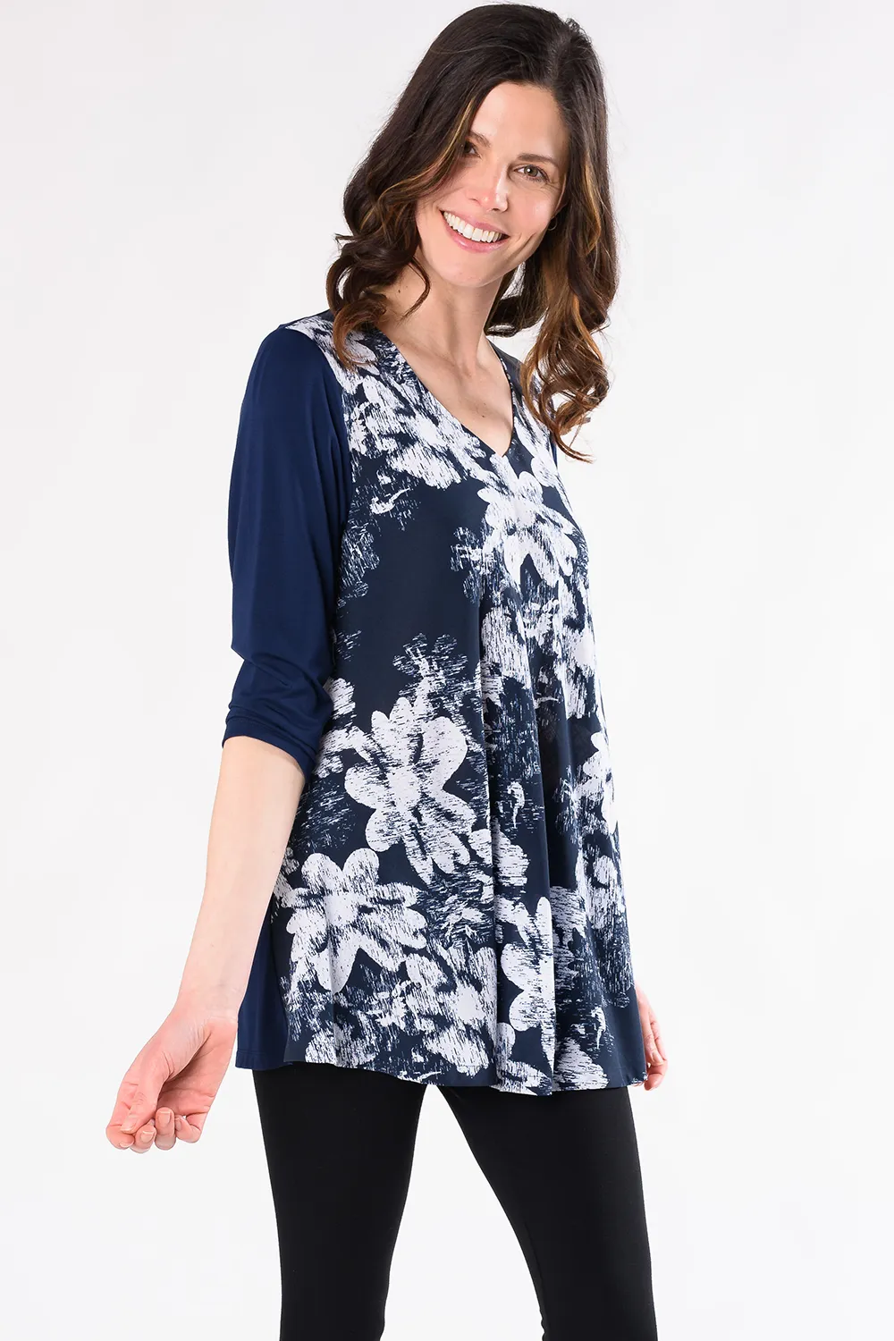 Anna Print Bamboo Tunic - Ink