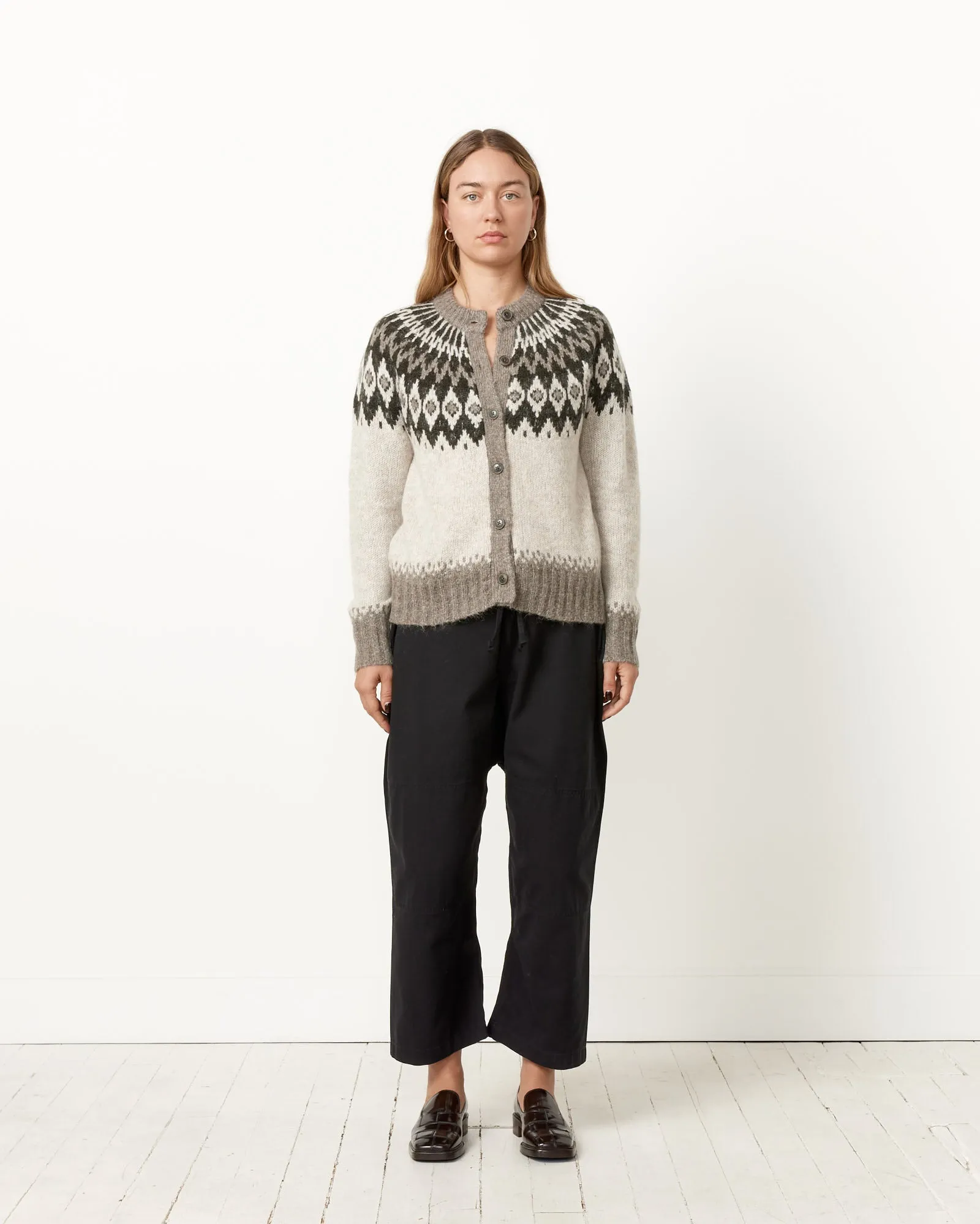 Ashwood Fair Isle Cardigan in Aspen Combo