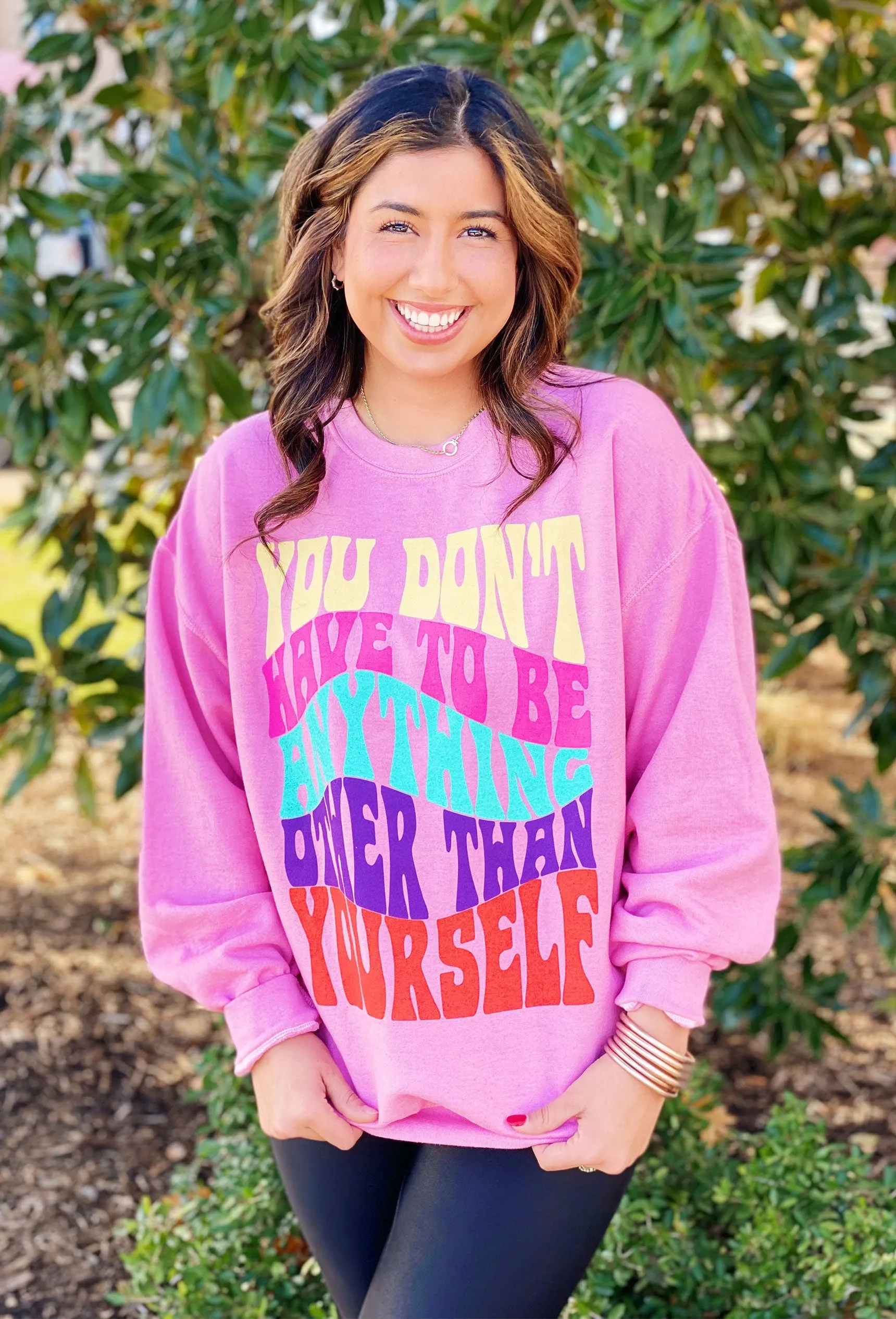 Be Yourself Graphic Pullover