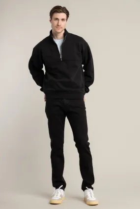 Black Organic Quarter-Zip