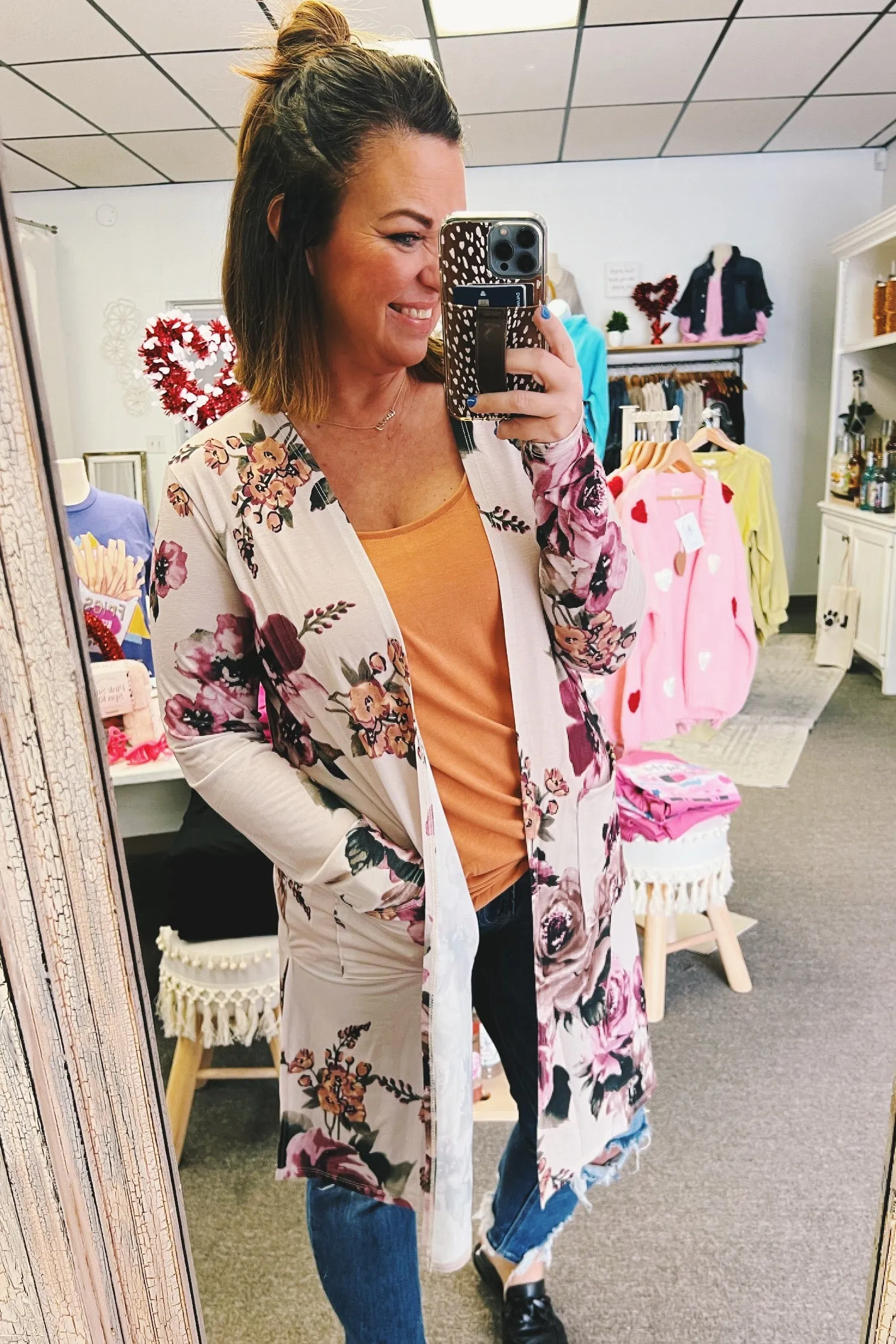 Blanche Floral Long Cardigan