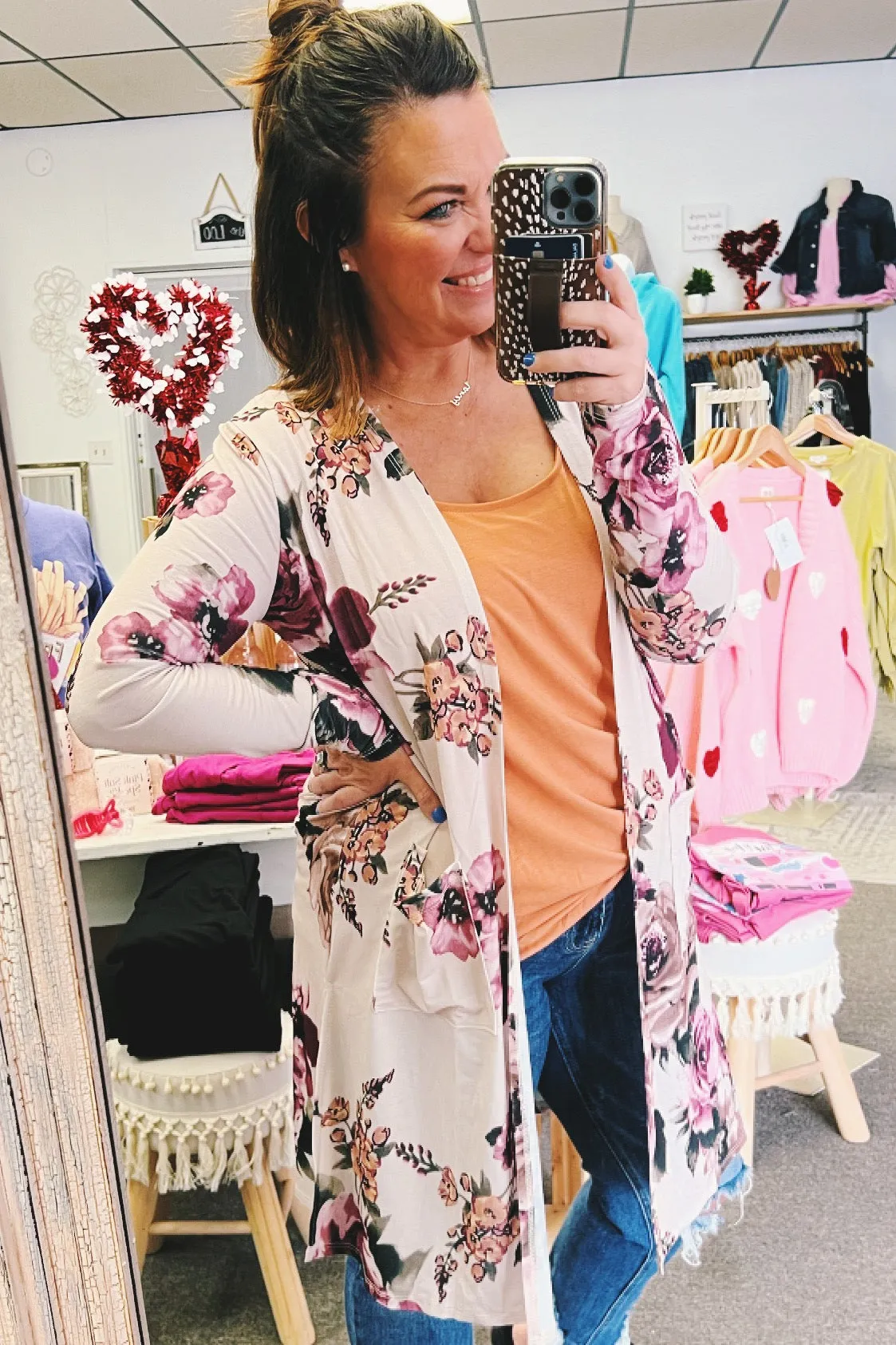 Blanche Floral Long Cardigan