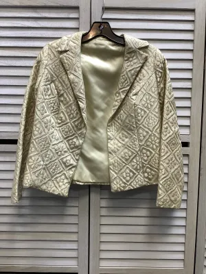 Blazer By Clothes Mentor In Gold, Size: S