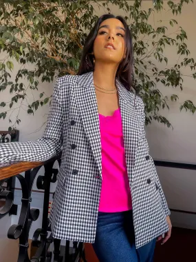 Busy Bee Gingham Blazer