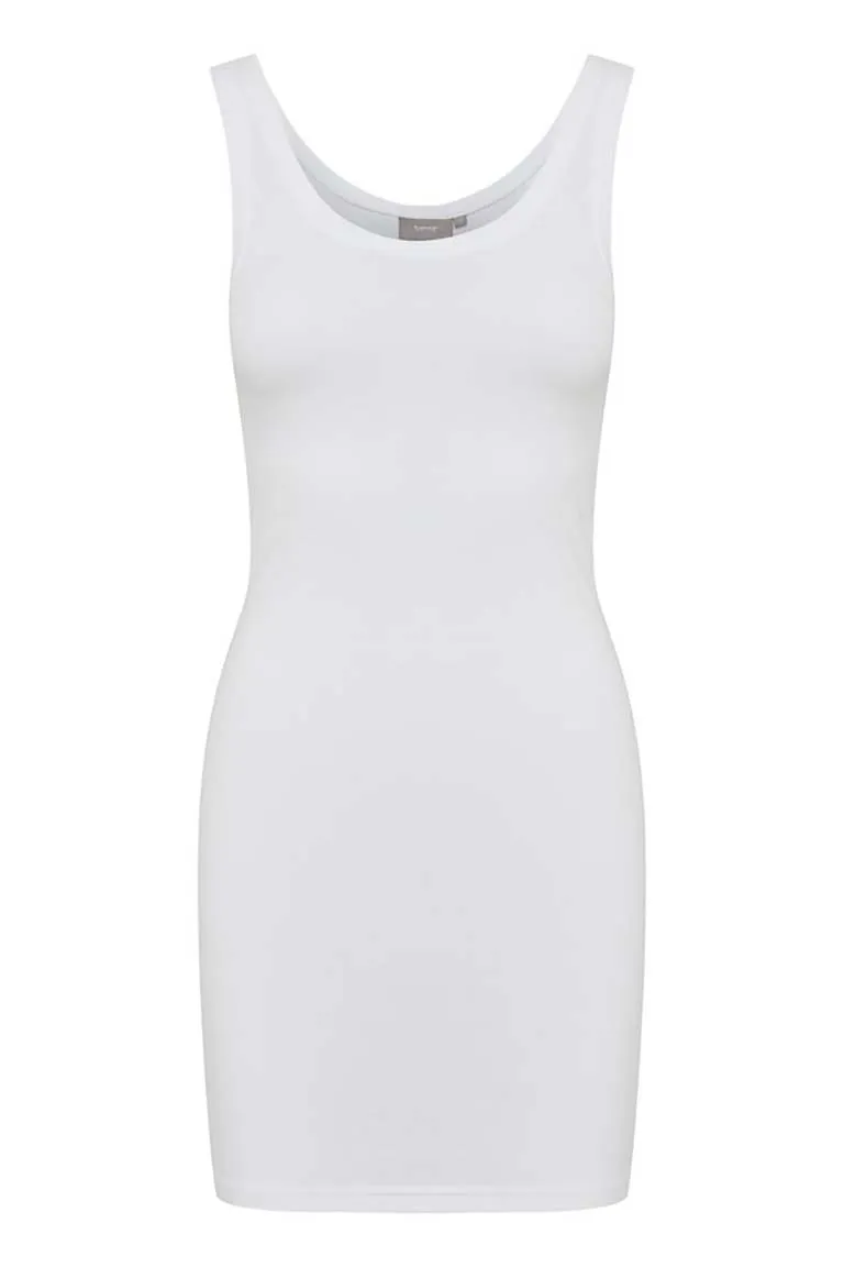 B.Young Long Layering Vest - White