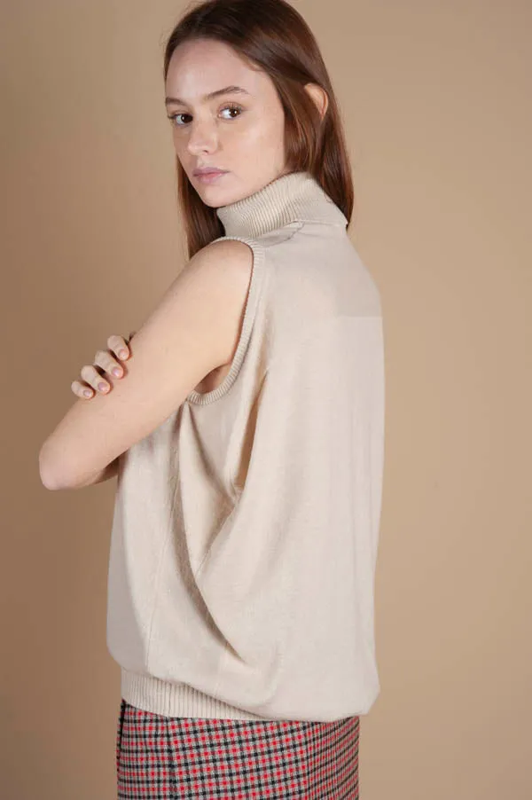 Cashmere High Neck Top