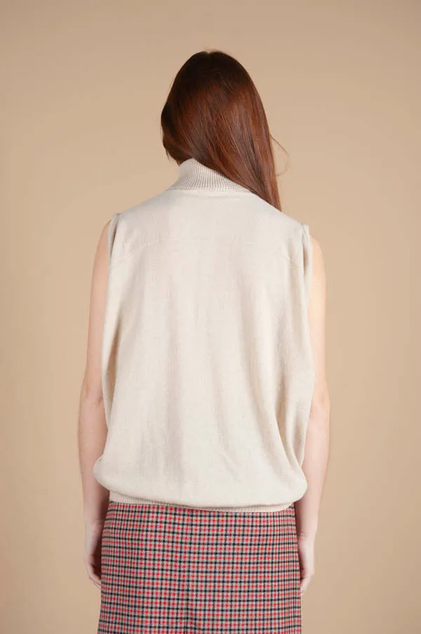 Cashmere High Neck Top