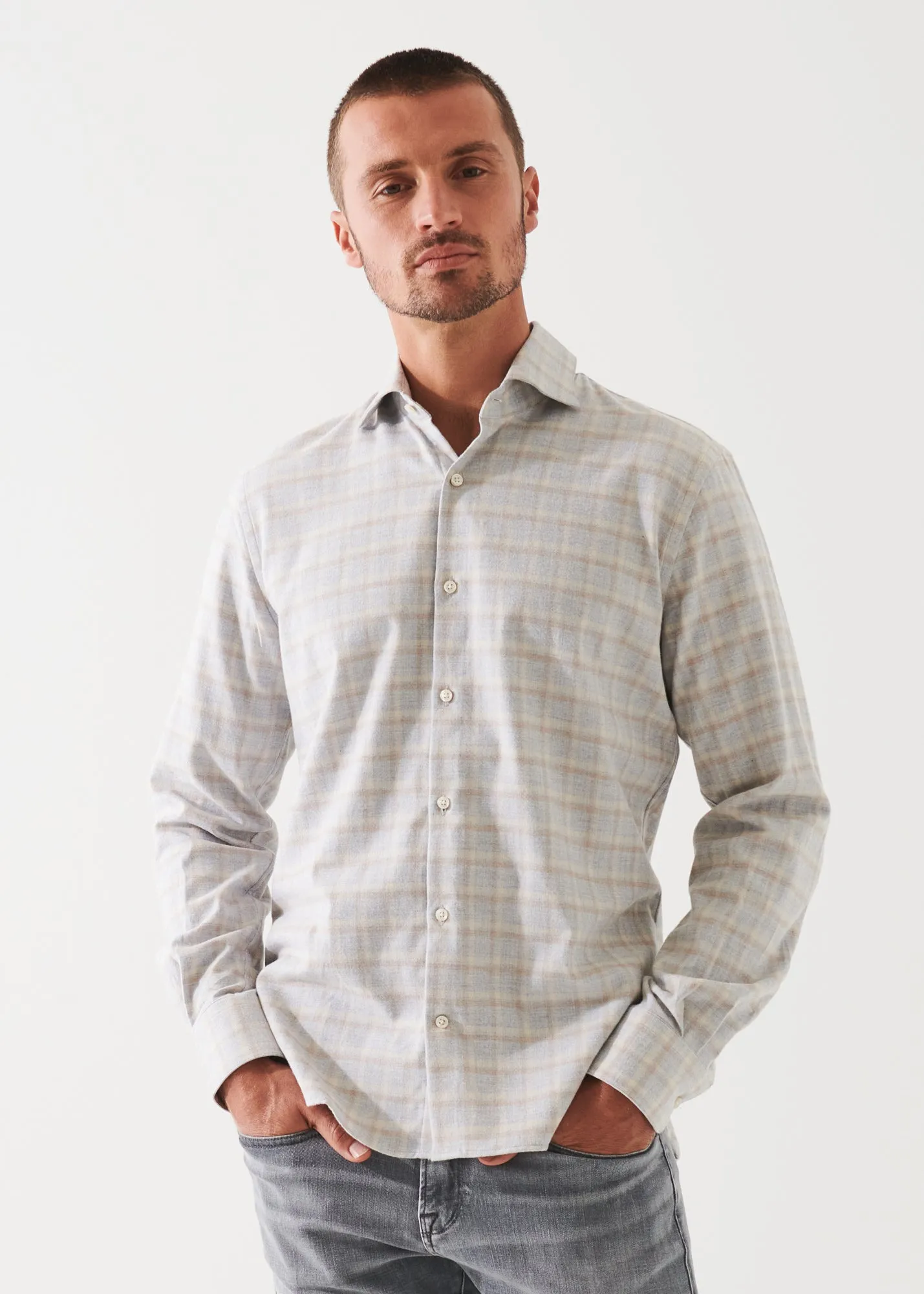 CHECKED FLANNEL COTTON SHIRT