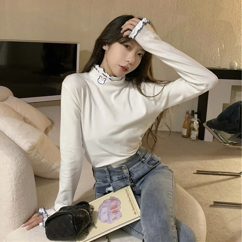 chic turtleneck t-shirt  KF83298