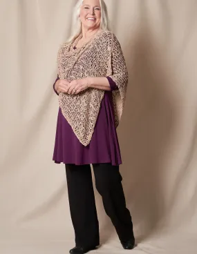 Classy Cascade Tunic & Poncho Ensemble