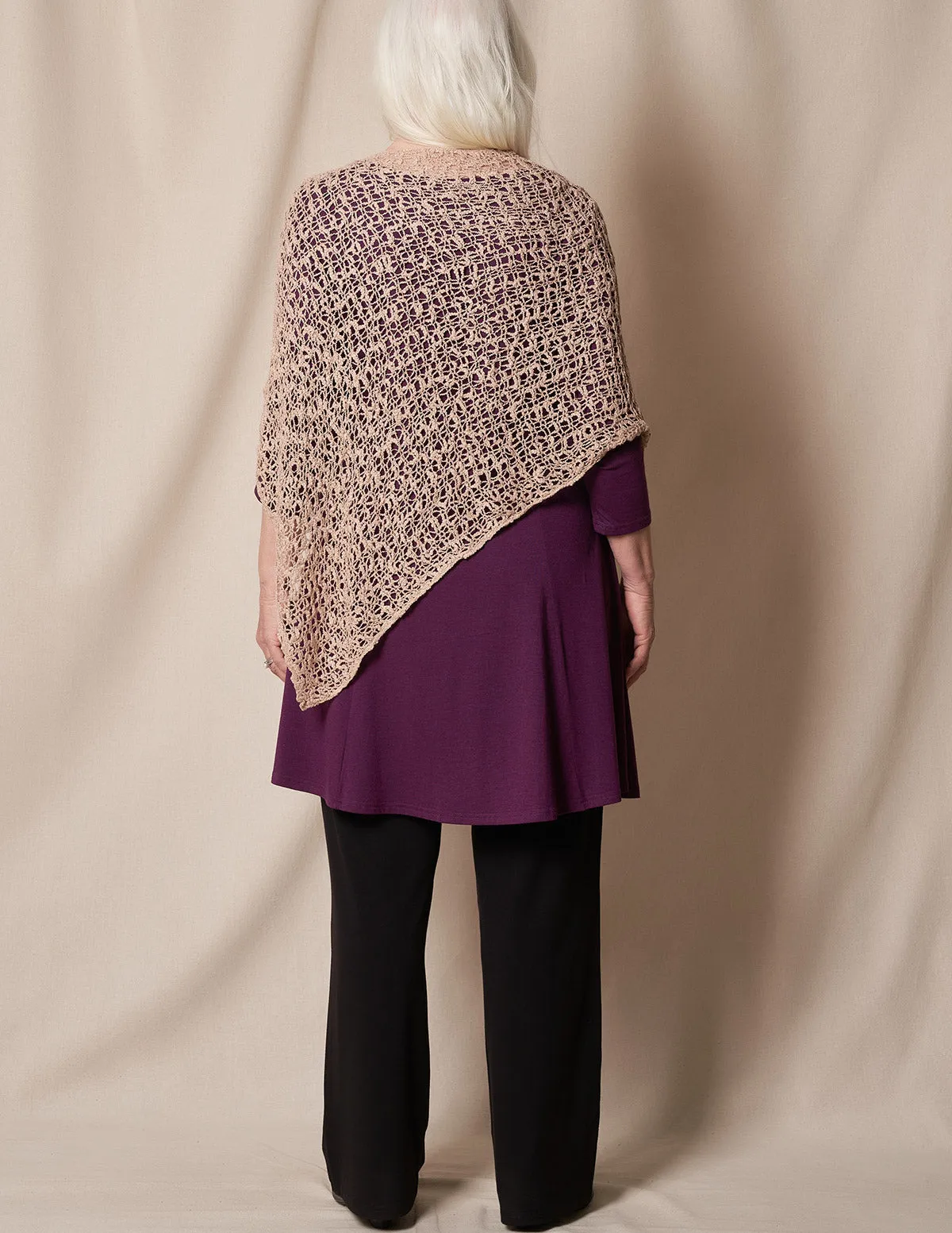 Classy Cascade Tunic & Poncho Ensemble