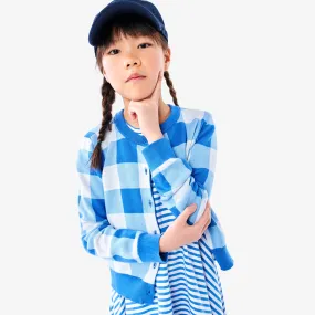 Clearance cotton cardigan in gingham