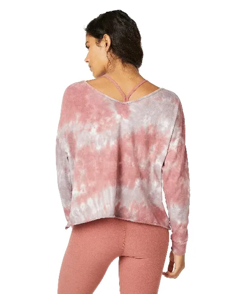 CLOUD DYE OPEN NECK PULLOVER