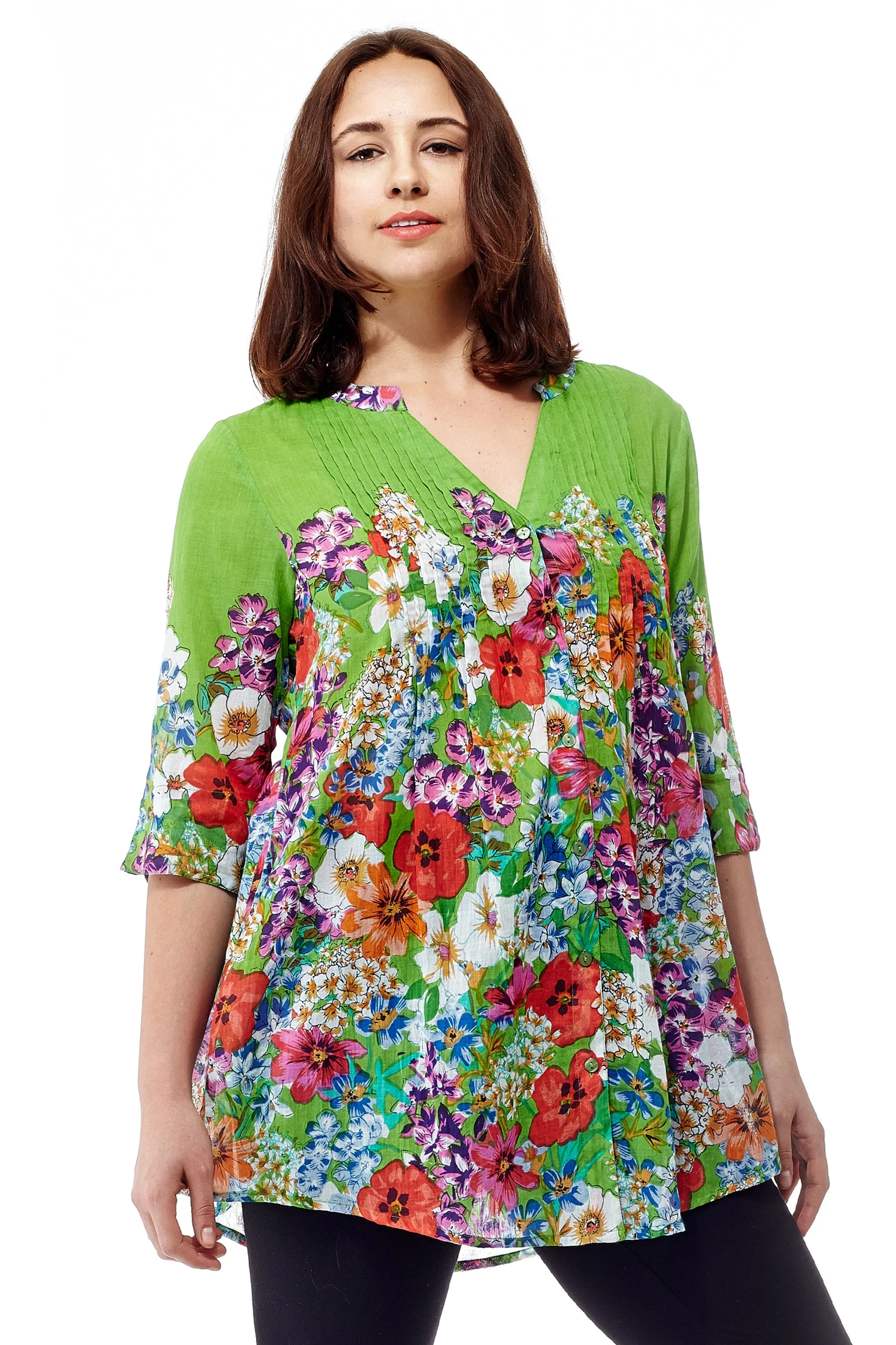 Colorful Floral Tunic