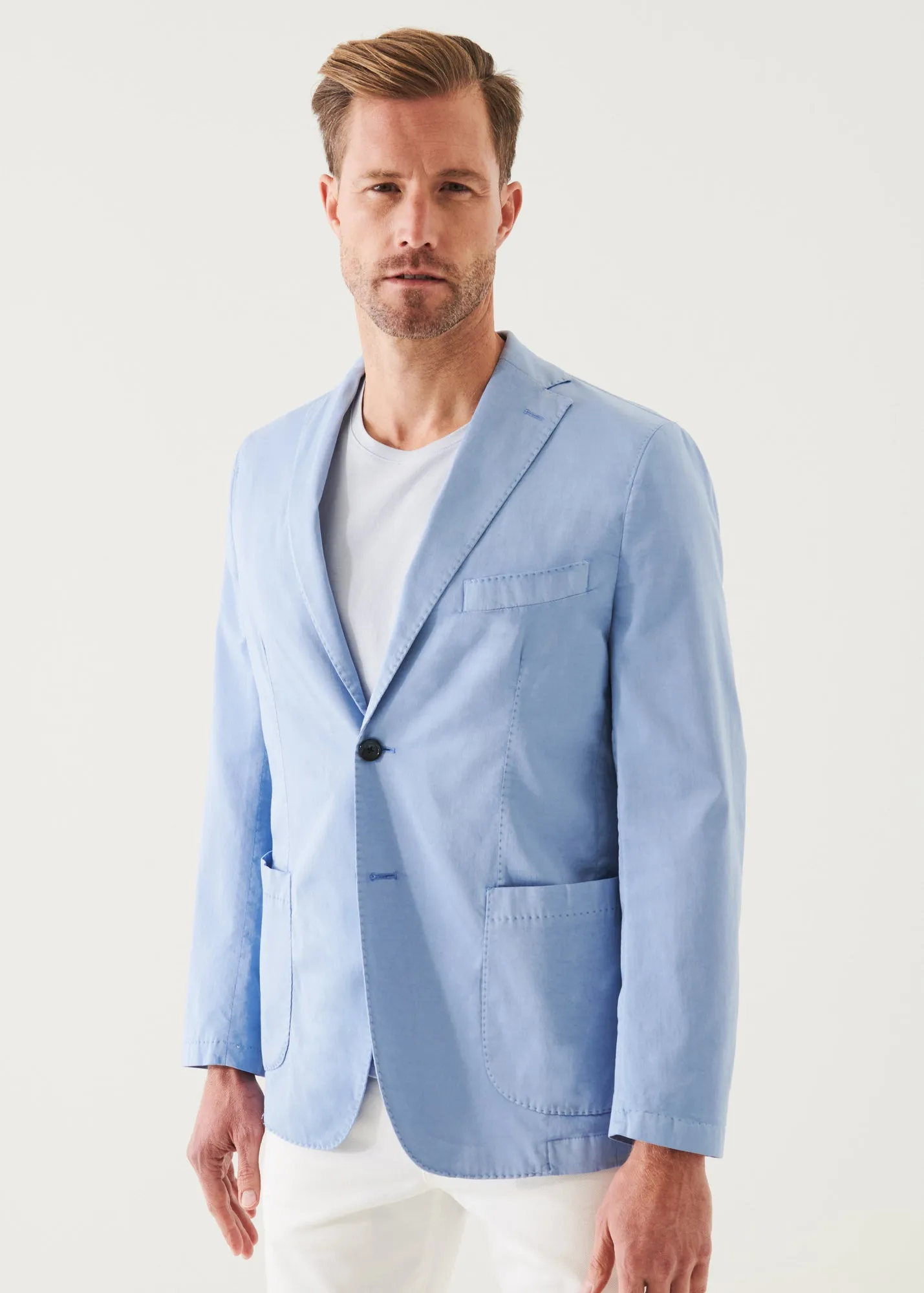 COTTON BLEND GARMENT DYE BLAZER