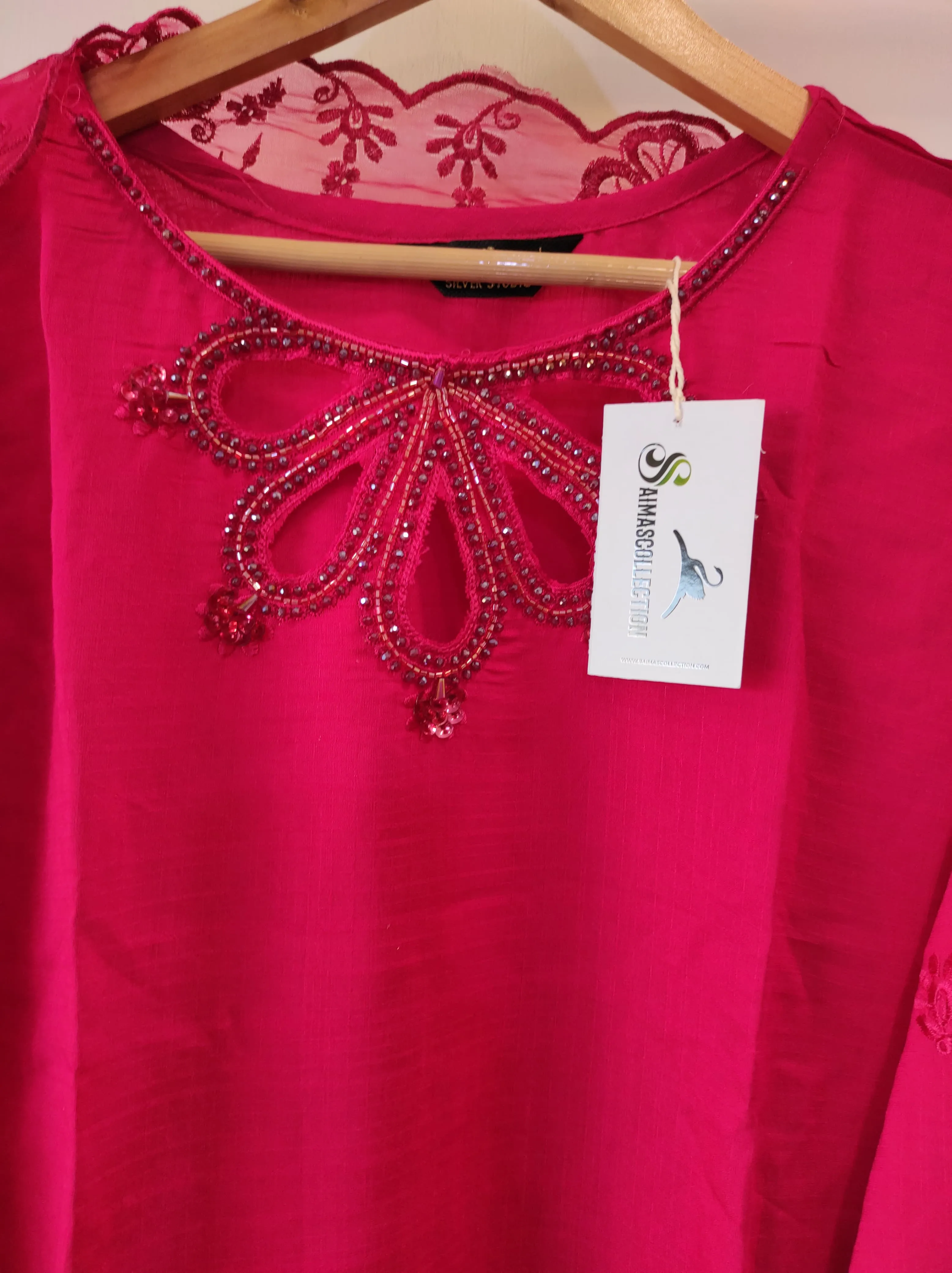 Cutwork Tunic | Hot Pink