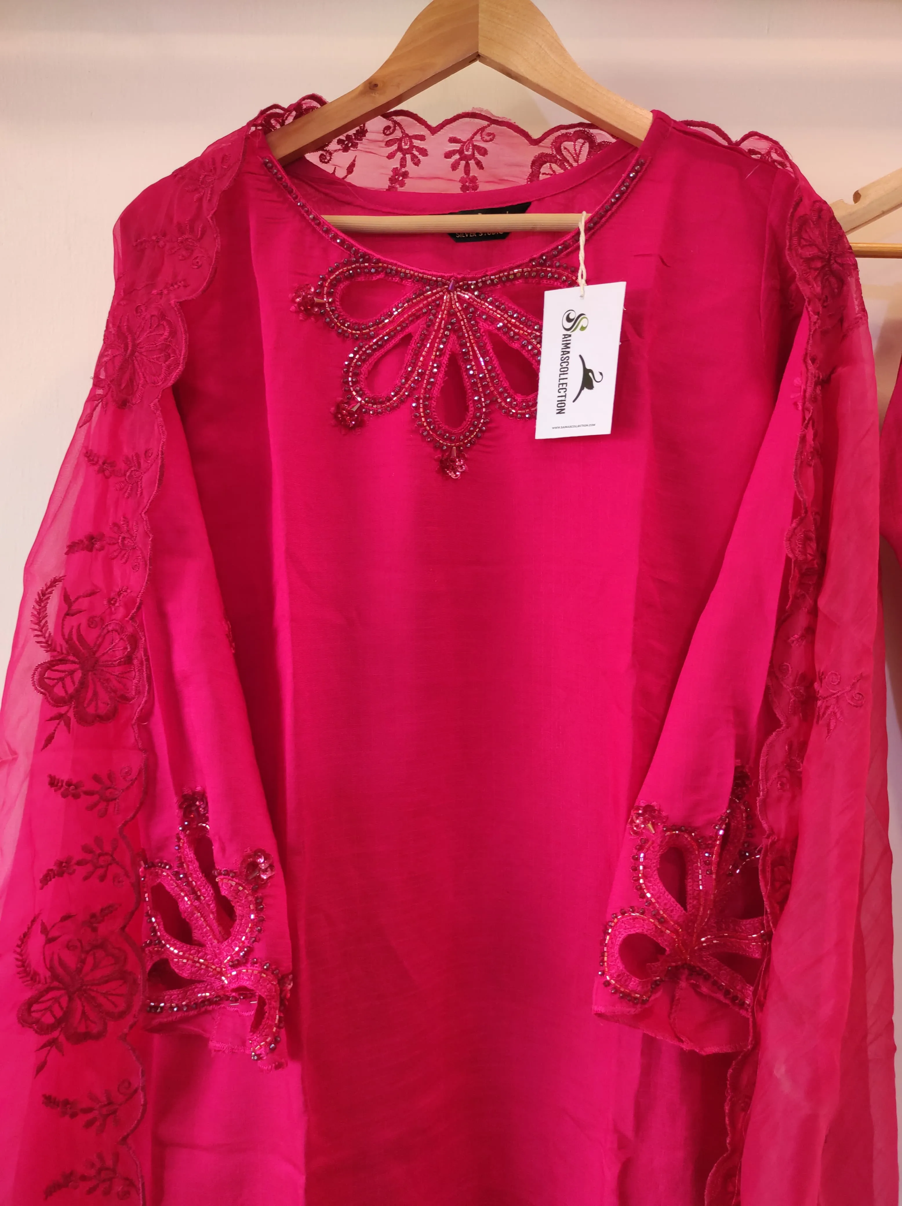 Cutwork Tunic | Hot Pink