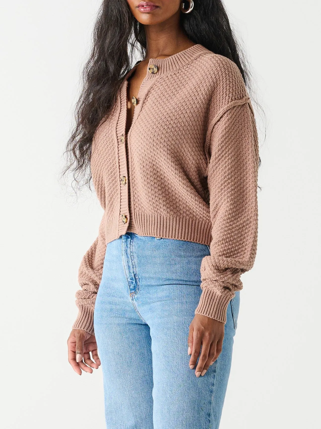 DEX Textured Stitch Cardigan