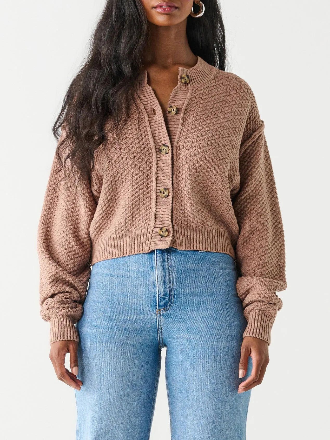 DEX Textured Stitch Cardigan