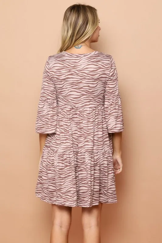 Fall Meets Zebra Tunic