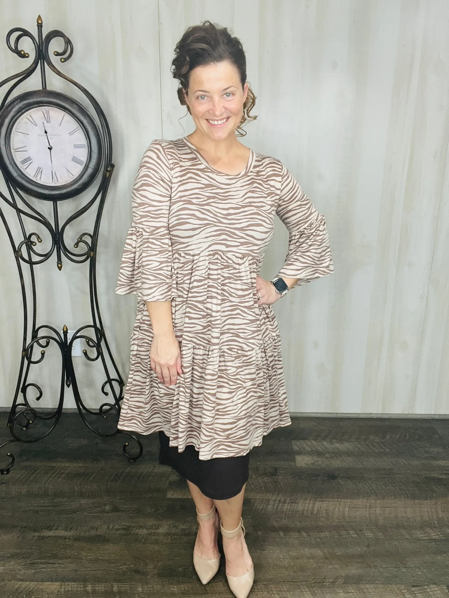 Fall Meets Zebra Tunic