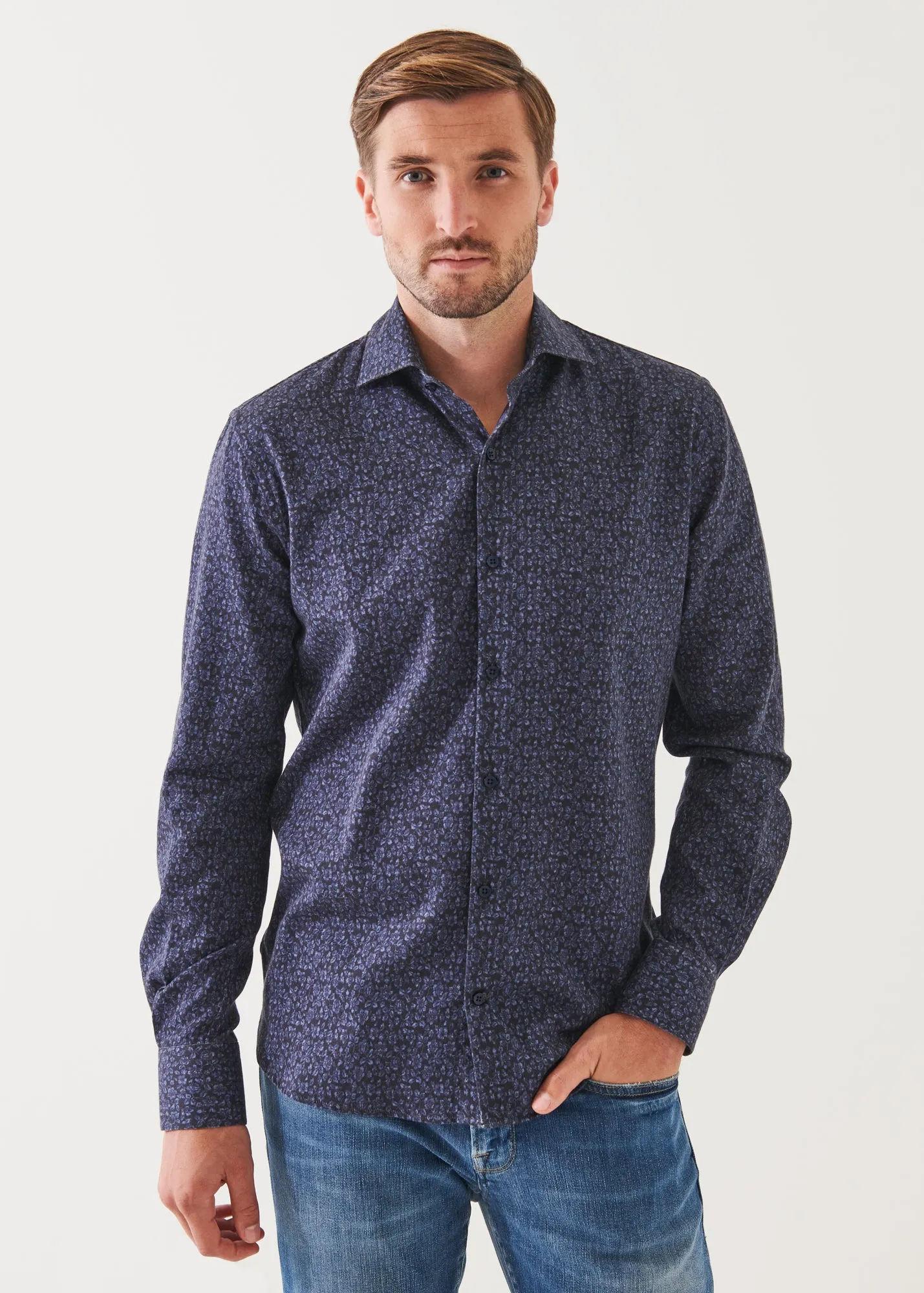 FLORAL PRINT COTTON SHIRT