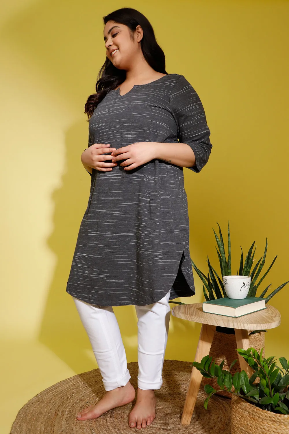 Grey Weaves Longline Tunic