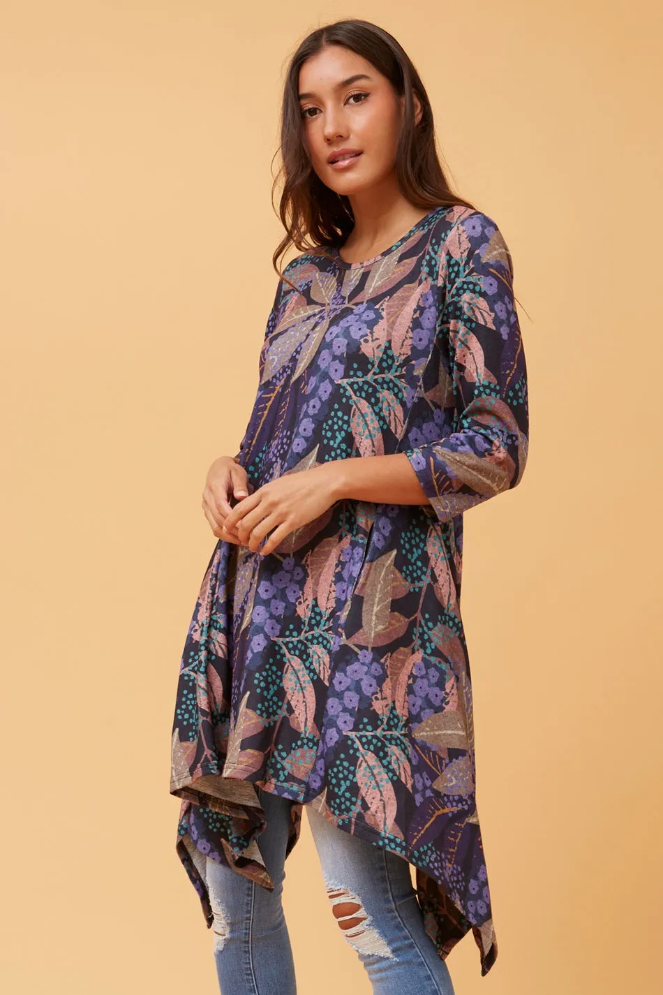 HOSHI BOTANICAL PRINT TUNIC