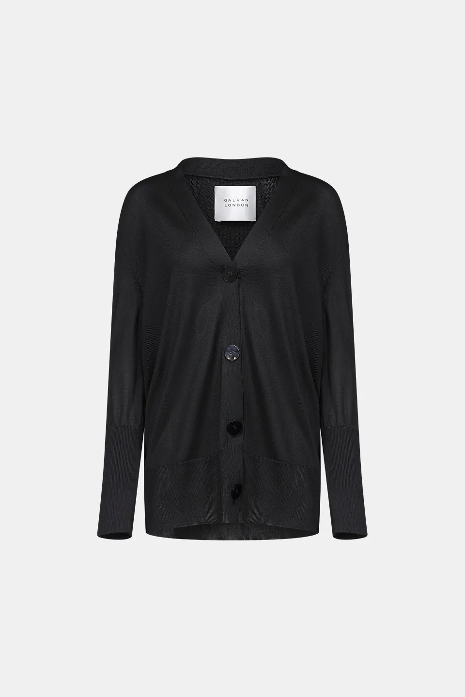 IDA OVERSIZED CARDIGAN - BLACK