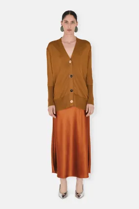 IDA OVERSIZED CARDIGAN - BRONZE