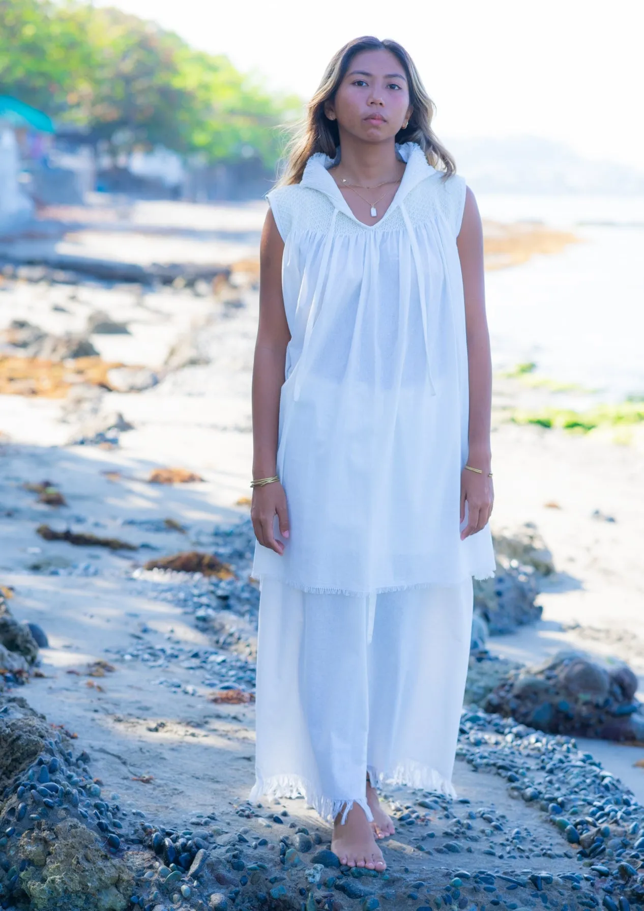 irulan tunic - white