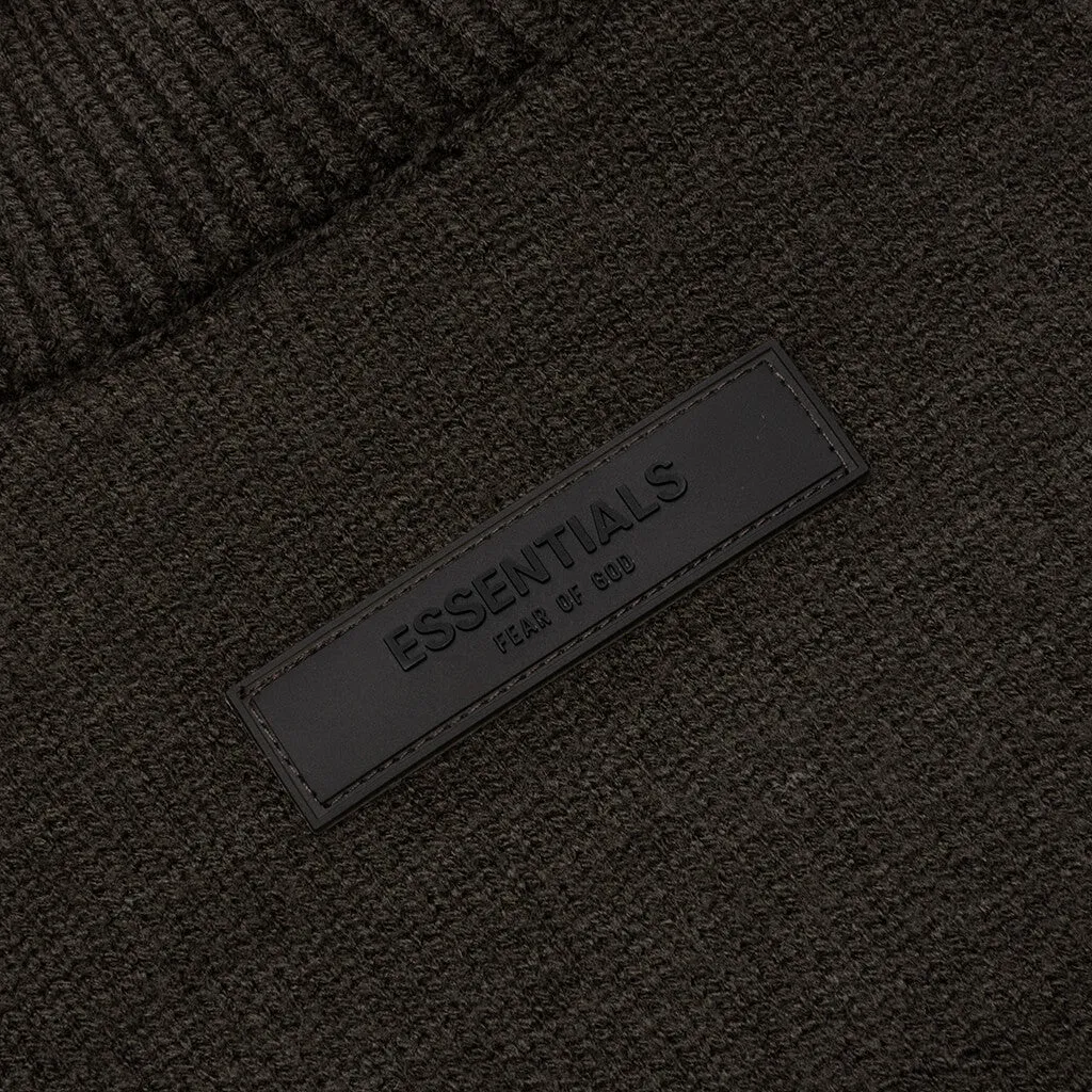 Knit Turtleneck - Off Black