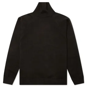 Knit Turtleneck - Off Black