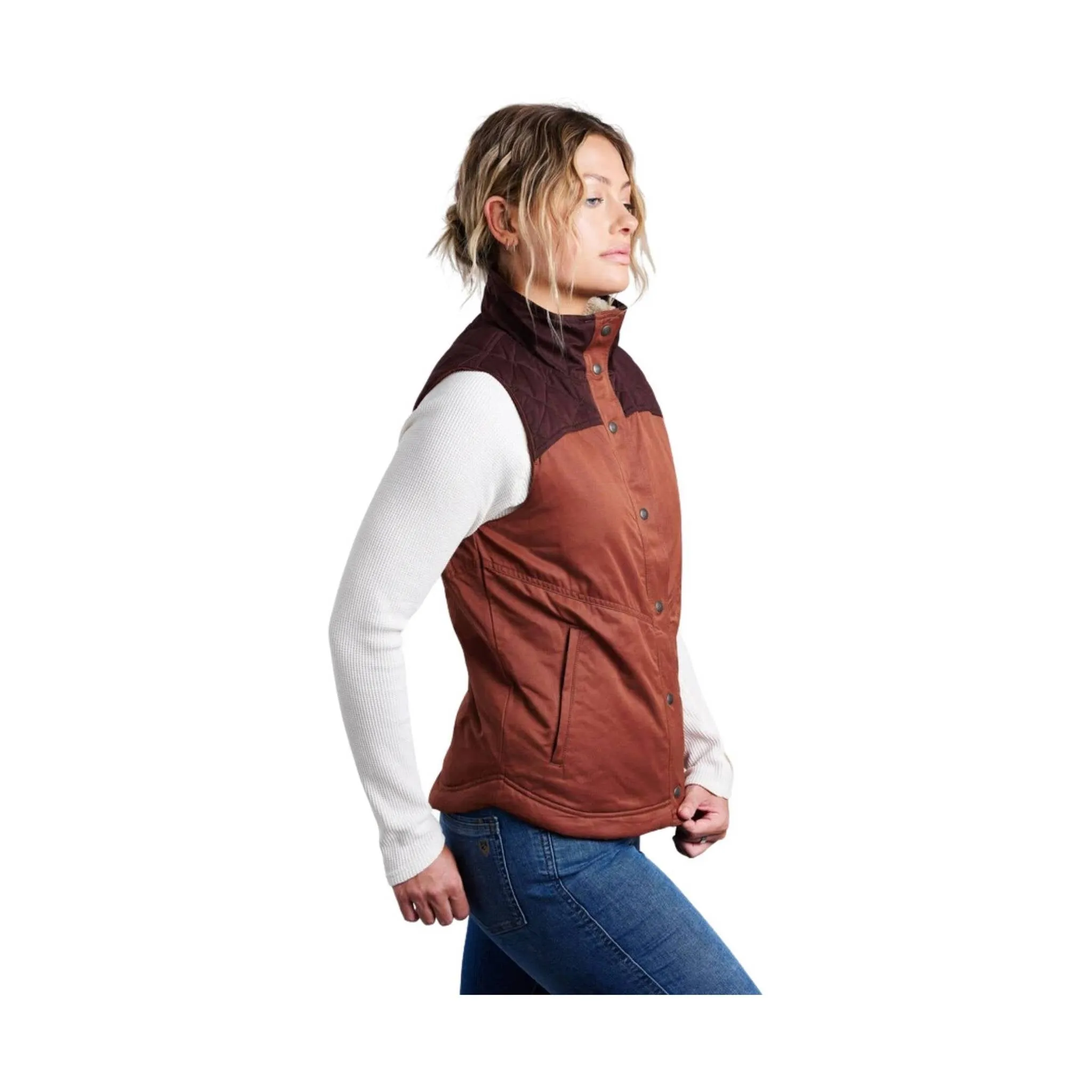 Kuhl Women's Celeste Lined Vest - Cinnamon Ganache