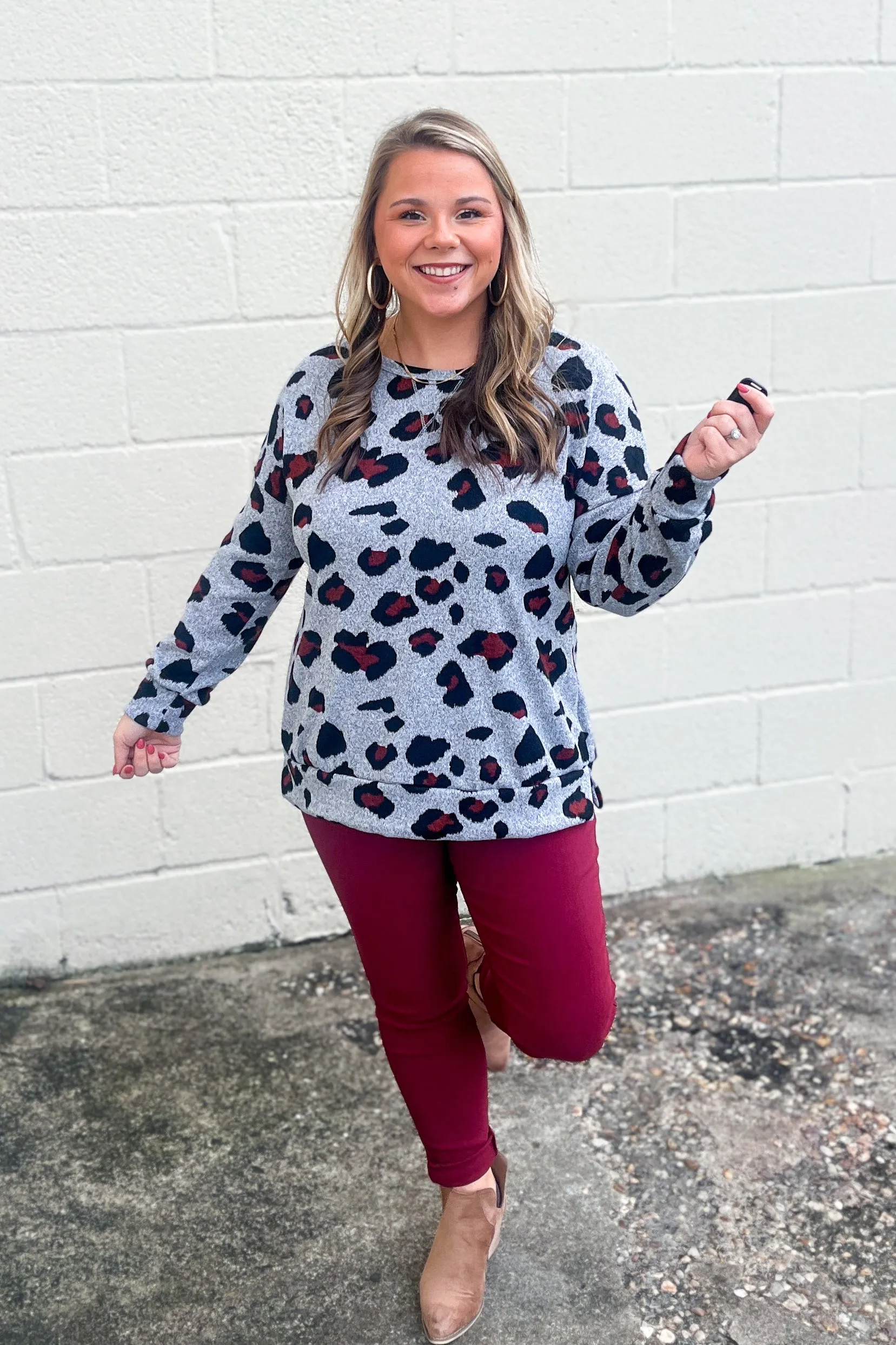 Leopard Girl Pullover Top