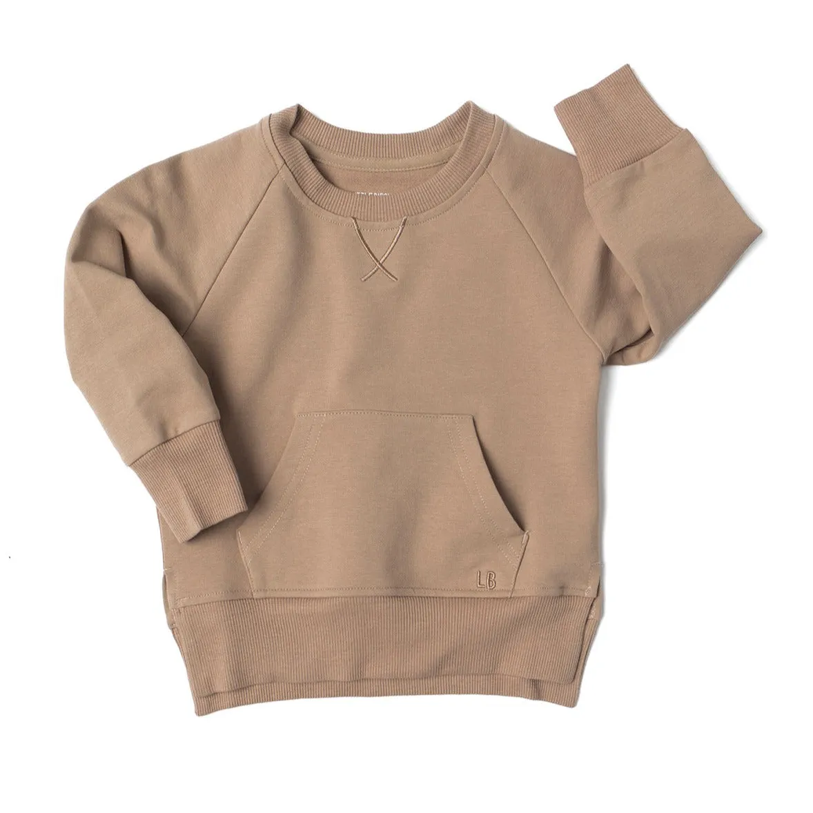 Little Bipsy Pocket Pullover - Taupe