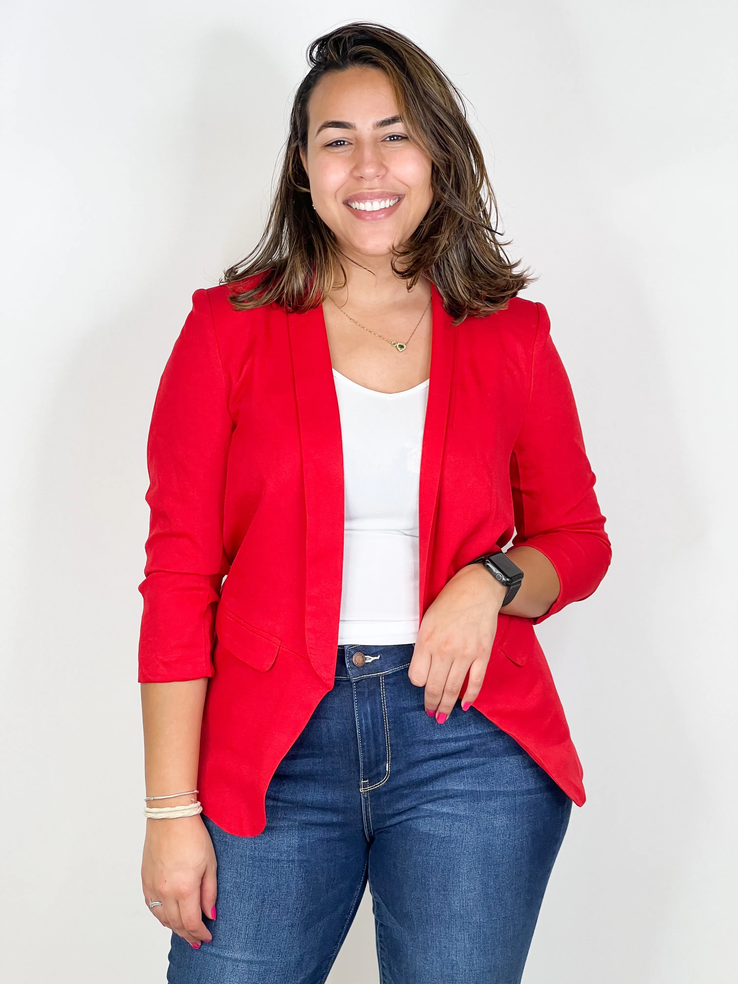 #M343 Feeling Alive Blazer (Red)