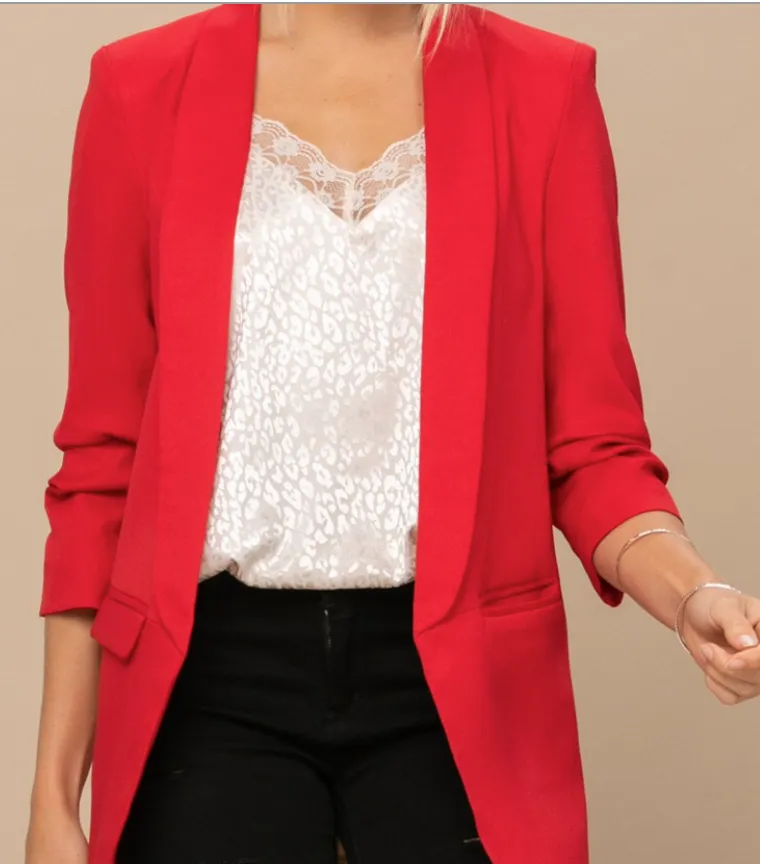 #M343 Feeling Alive Blazer (Red)