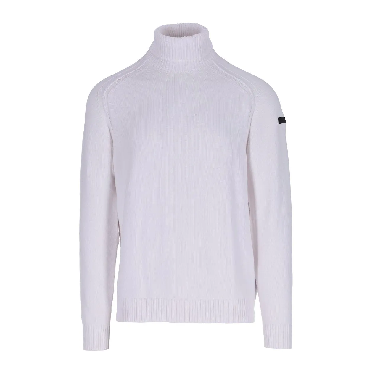 Maglione RRD Knit Cotton Plain Turtleneck Bianco