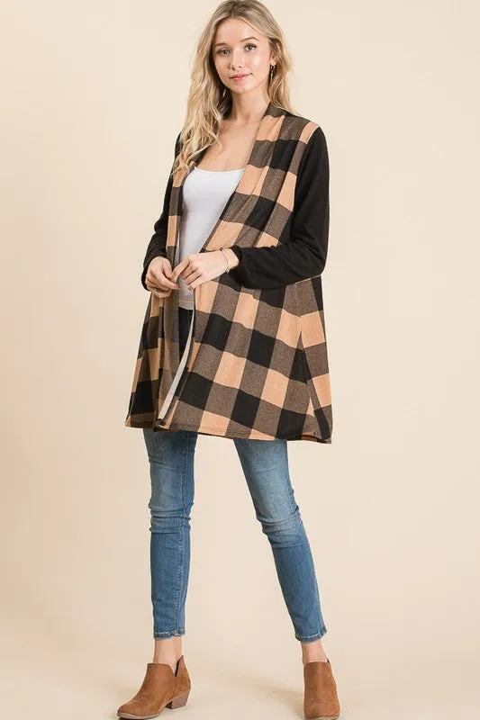 Maria Plaid Cardigan